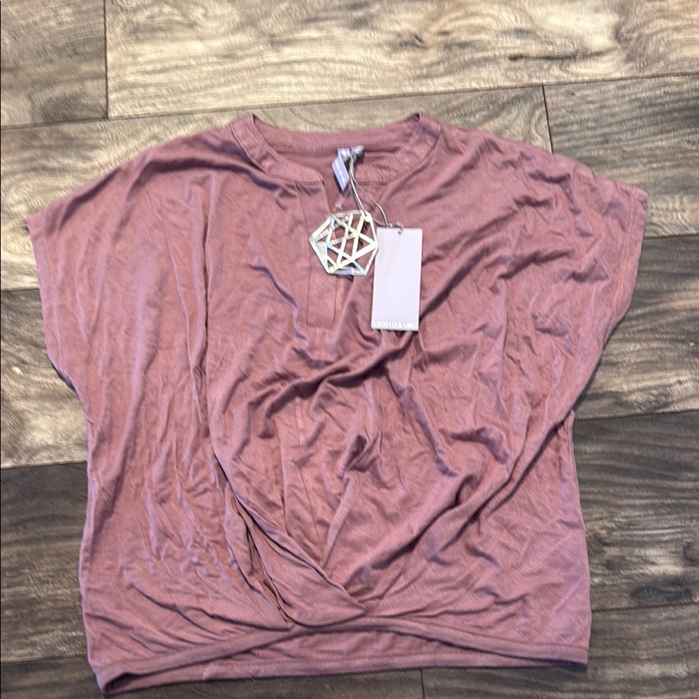 Good luck Gem - Girls Mauve Top Large